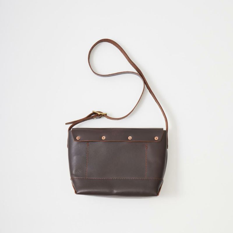 HERITAGE LEATHER LATIGO LEATHER MINI SHOULDER BAG - BROWN LATIGO