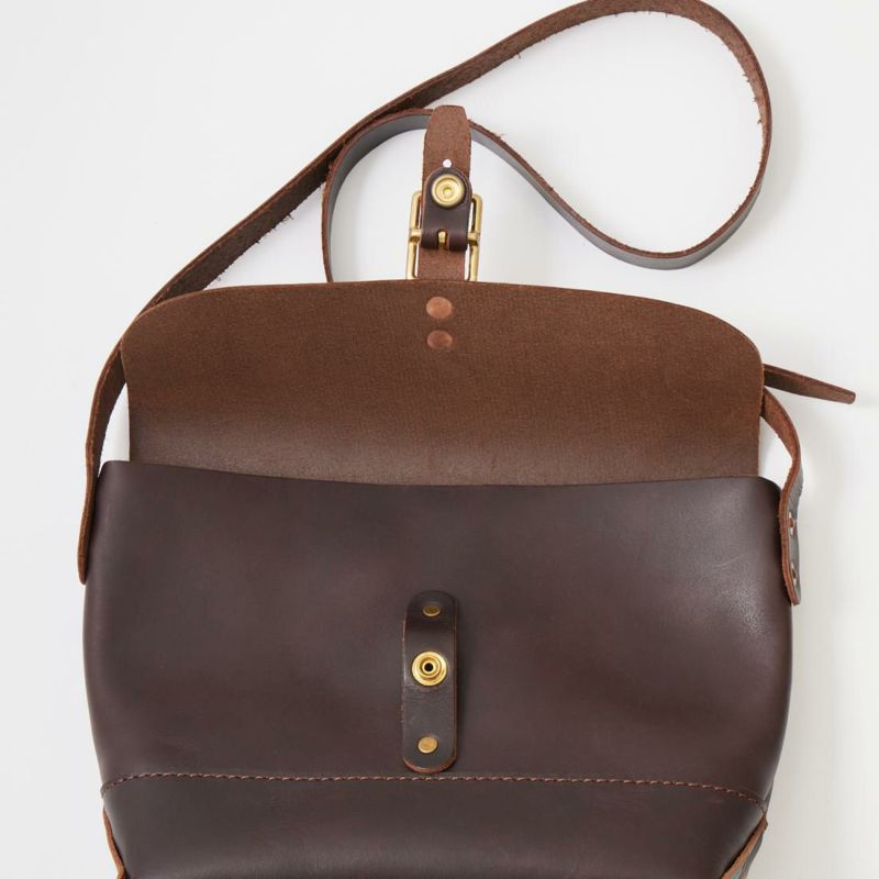 HERITAGE LEATHER LATIGO LEATHER MINI SHOULDER BAG - BROWN LATIGO
