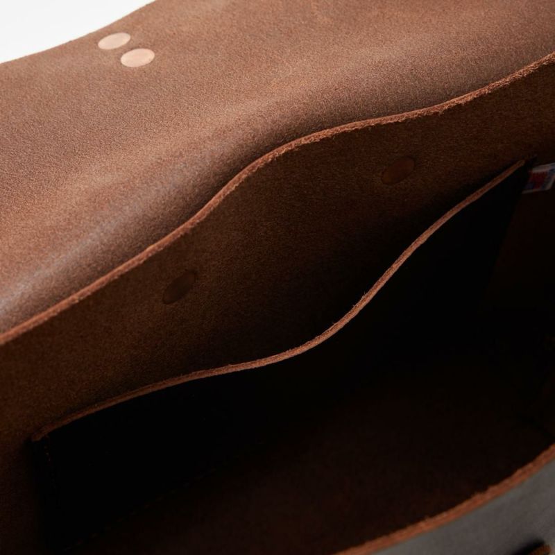 HERITAGE LEATHER LATIGO LEATHER MINI SHOULDER BAG - BROWN LATIGO
