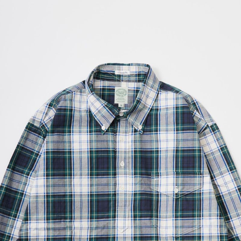 KEATON CHASE USA L/S CLASSIC FIT PULLOVER BD SHIRT TWILL CHECK - 3 COLORS