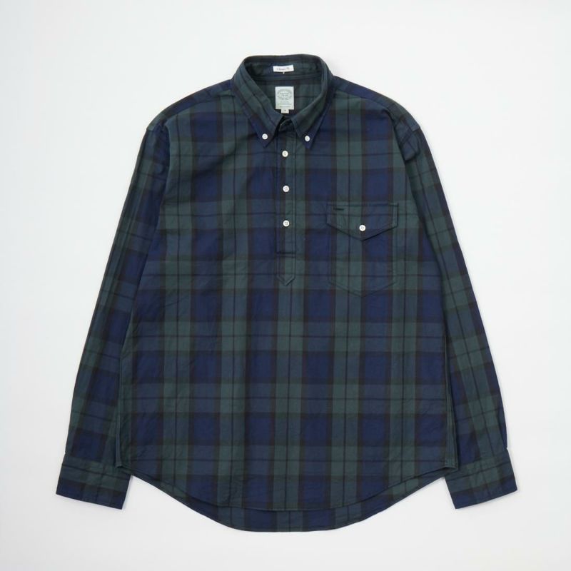 KEATON CHASE USA L/S CLASSIC FIT PULLOVER BD SHIRT TWILL CHECK - 3 COLORS