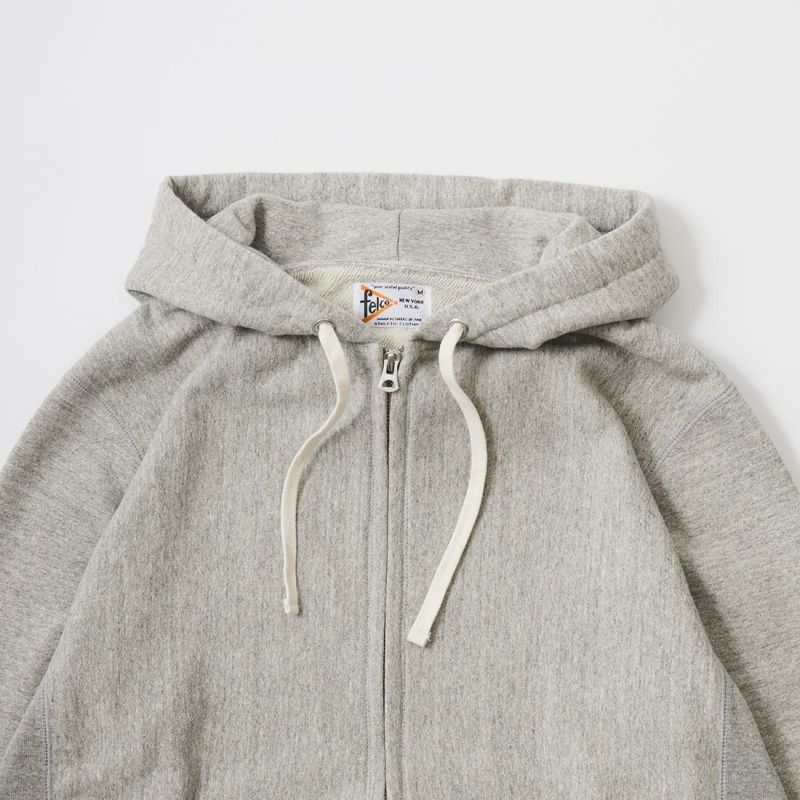 FELCO CLASSIC FIT 12oz TERRY INVERSE WEAVE FULL ZIP PARKA W/ KANGAROO POCKET - 3 COLORS