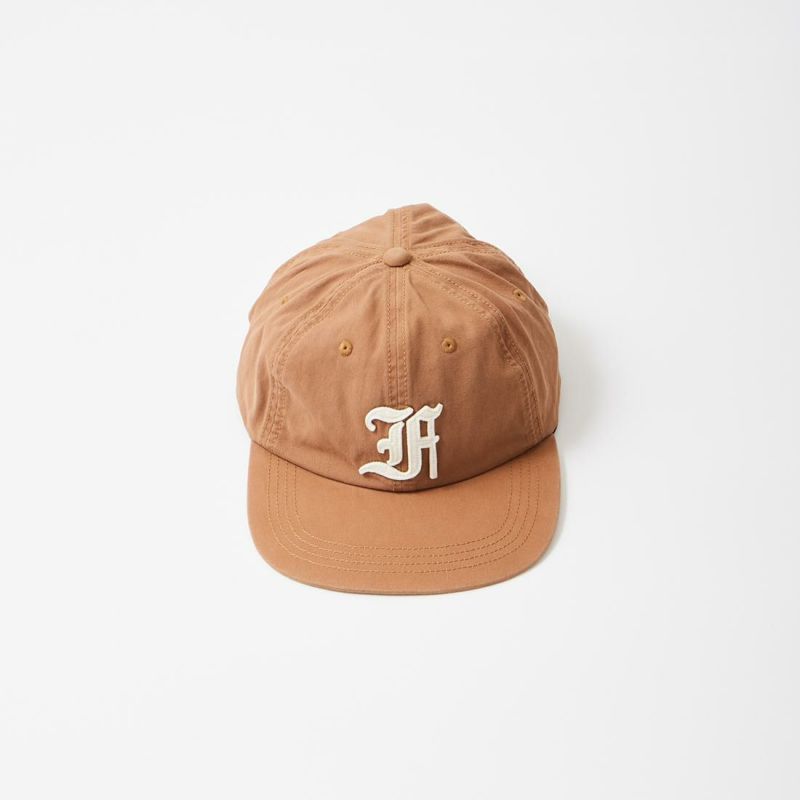 FELCO NEW SHAPE STONE WASHED TWILL BB CAP W/OLD FONT "F" FELT WAPPEN