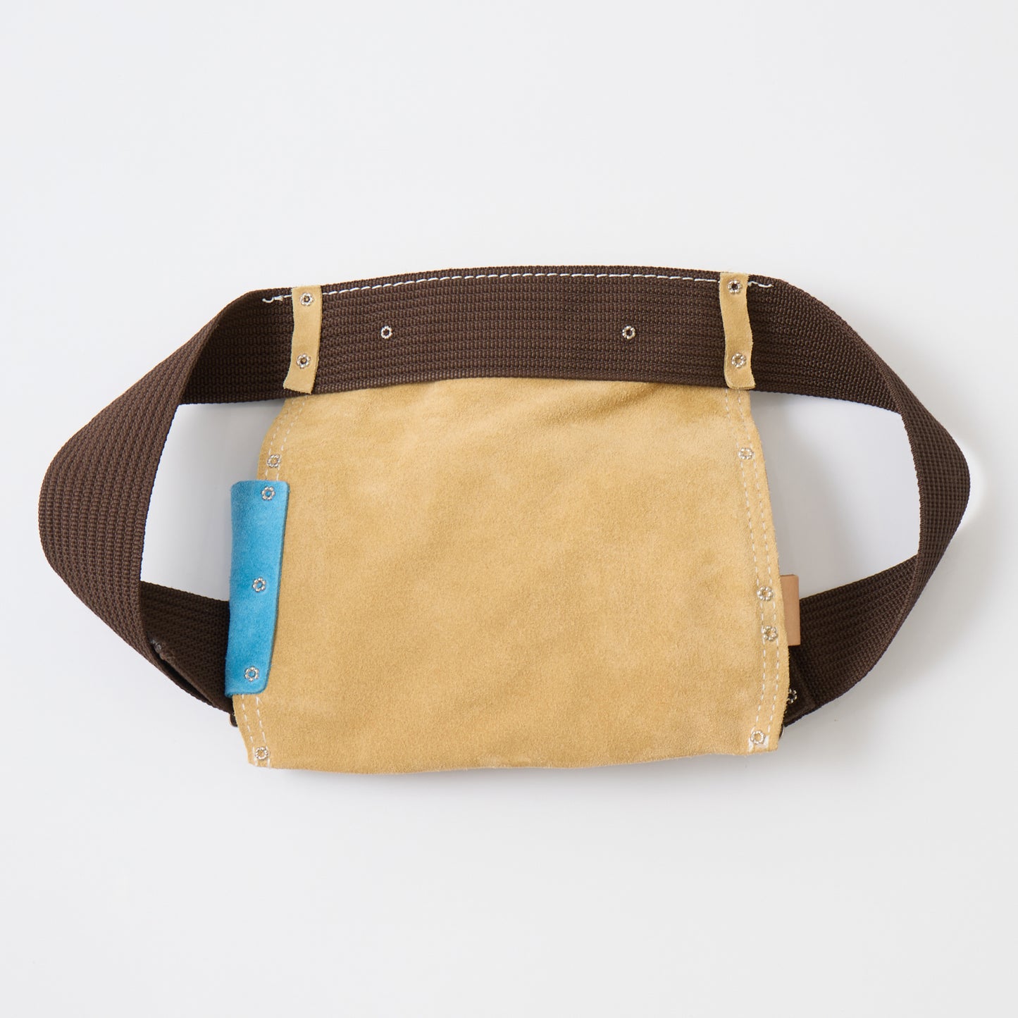 HERITAGE LEATHER MULTI COLOR SUEDE 5POCKET NAIL AND TOOL POUCH - MULTI