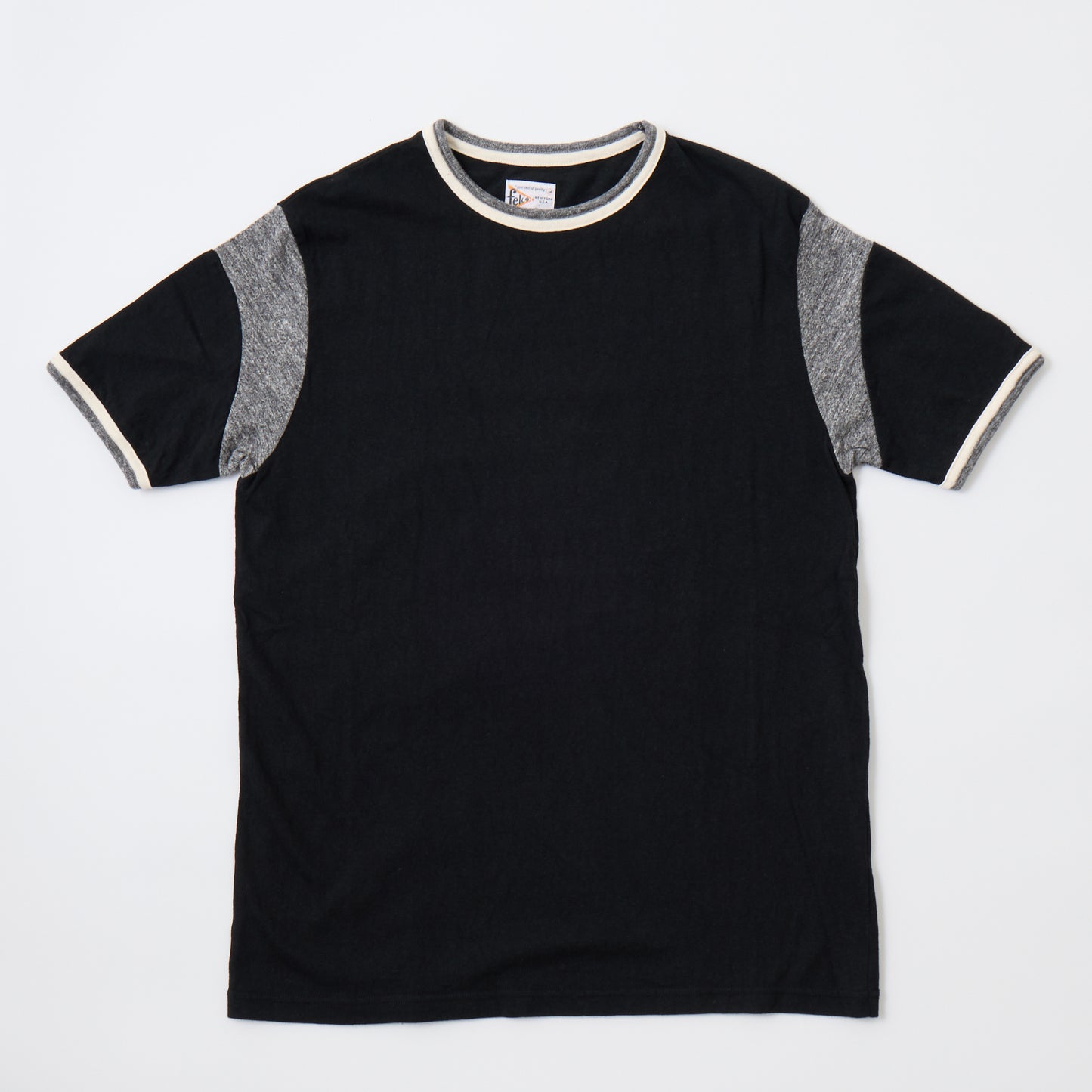 FELCO SS DOUBLE RINGER OLD BASKETBALL CREW T-SHIRT - 2 COLORS - FELC-356