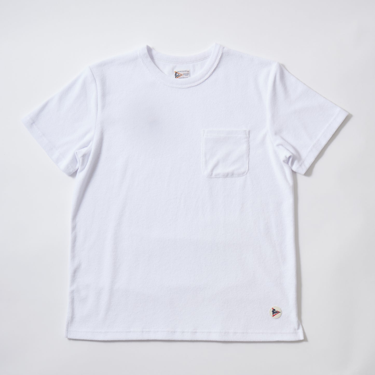 FELCO S/S PILE SET IN SLEEVE POCKET CREW T-SHIRT - 8 COLORS