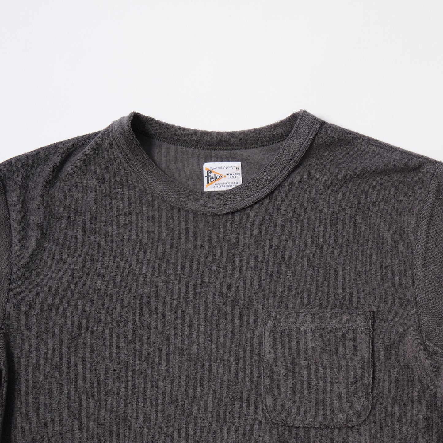 FELCO S/S PILE SET IN SLEEVE POCKET CREW T-SHIRT - 8 COLORS