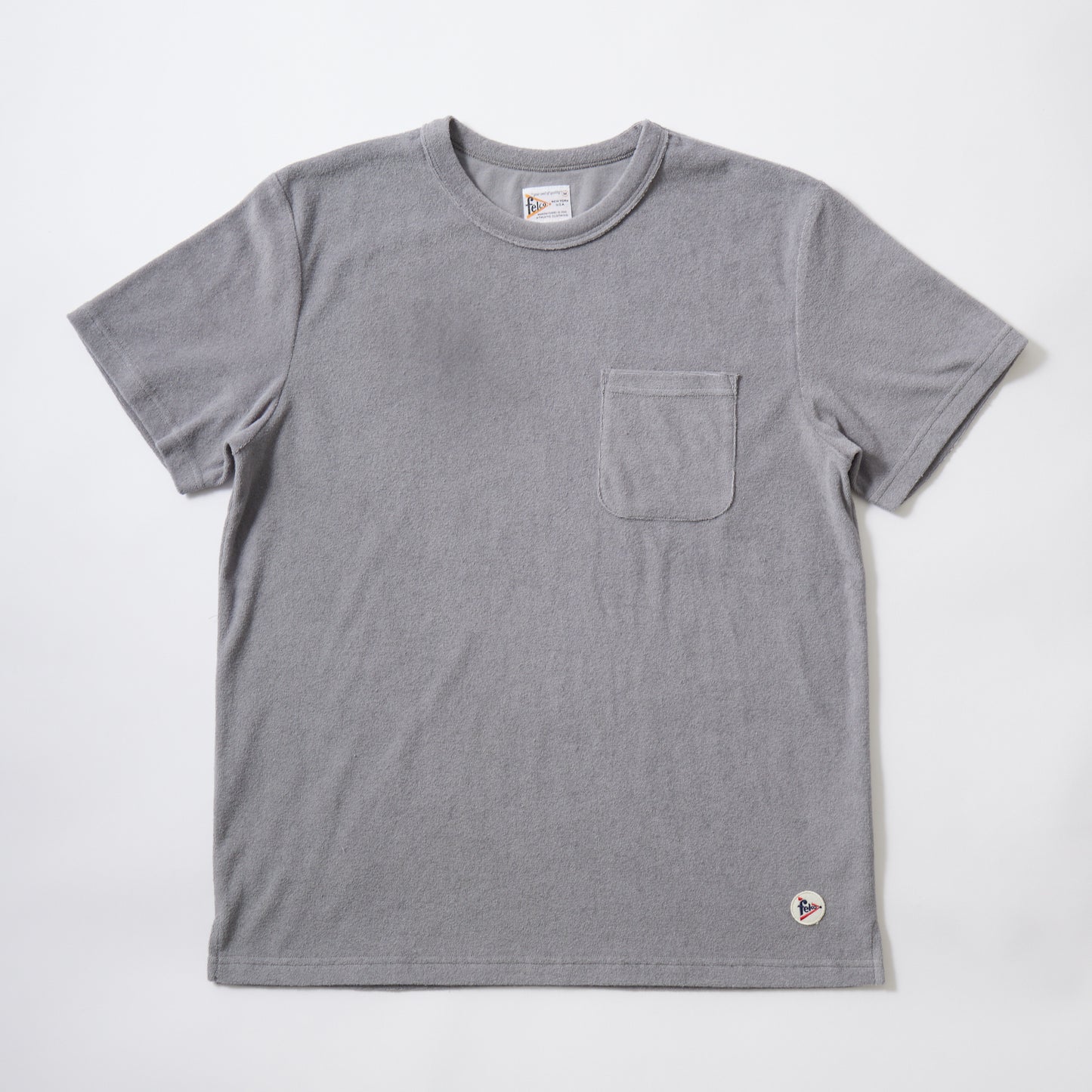 FELCO S/S PILE SET IN SLEEVE POCKET CREW T-SHIRT - 8 COLORS