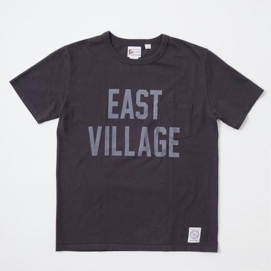 FELCO S/S CREW NECK POCKET T MADE IN USA BODY W/PRINT - EAST VILLAGE