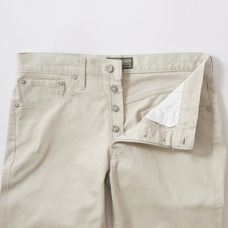 EMPIRE & SONS STRAIGHT  FIT 5 POCKET PIQUE PANT