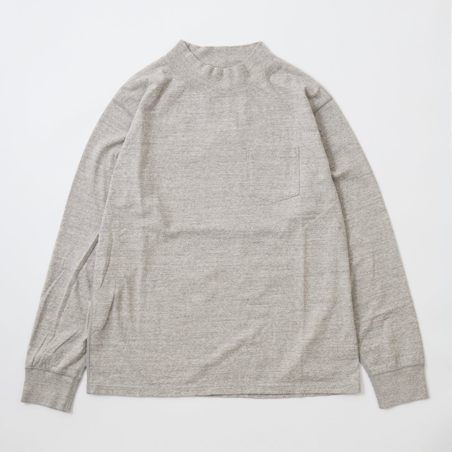 FELCO L/S MOCK NECK POCKET T 7oz 18 SINGLE JERSEY
