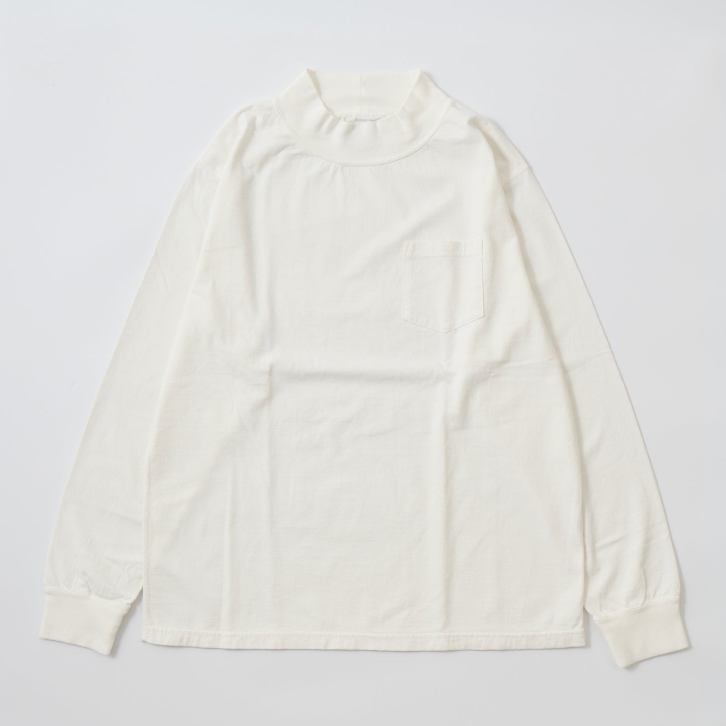 FELCO L/S MOCK NECK POCKET T 7oz 18 SINGLE JERSEY