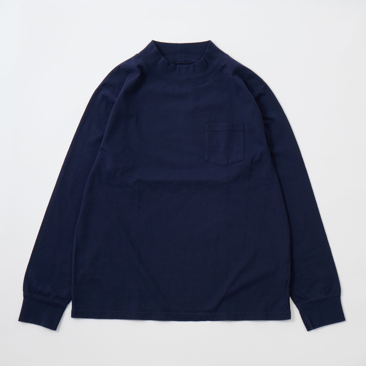 FELCO L/S MOCK NECK POCKET T 7oz 18 SINGLE JERSEY