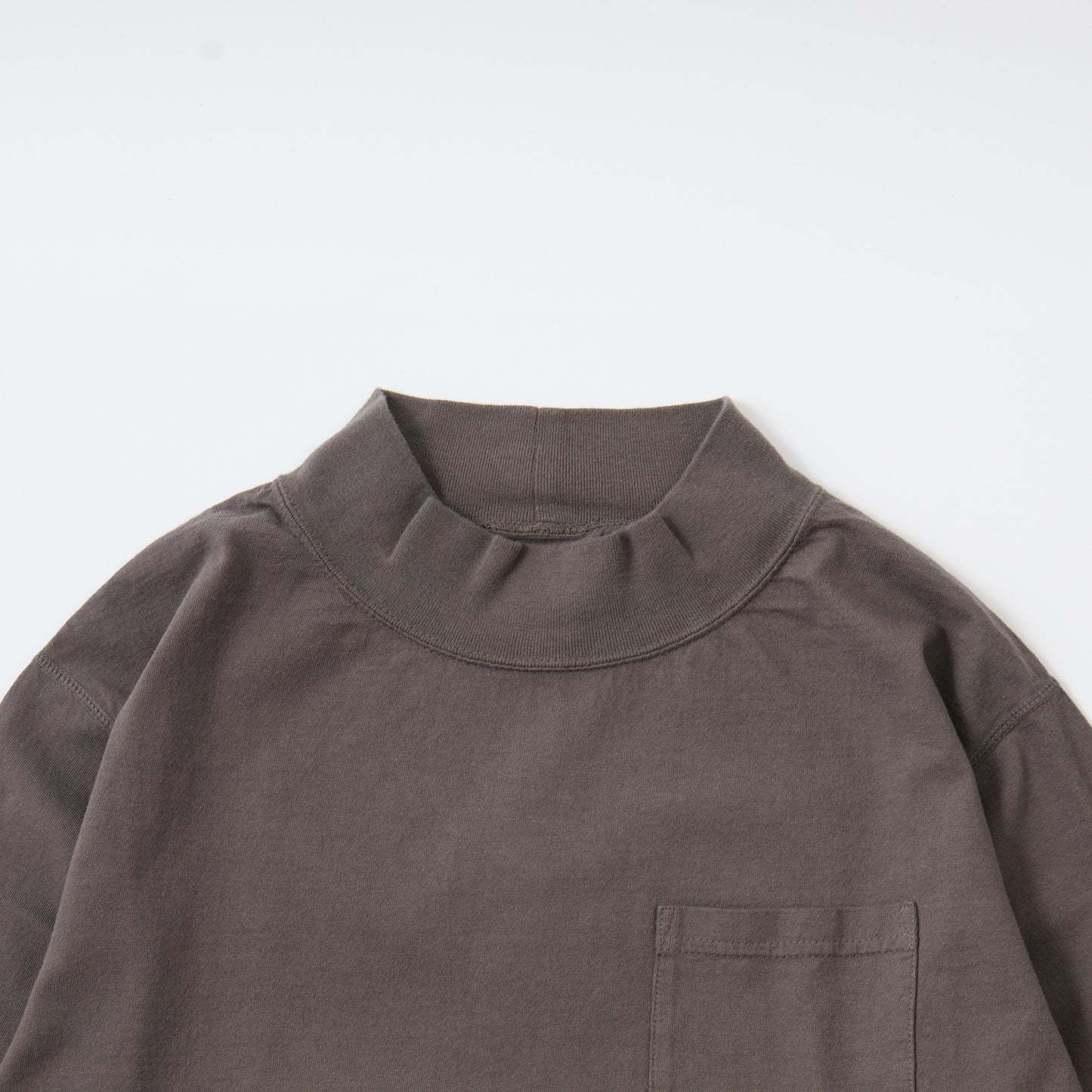 FELCO L/S MOCK NECK POCKET T 7oz 18 SINGLE JERSEY