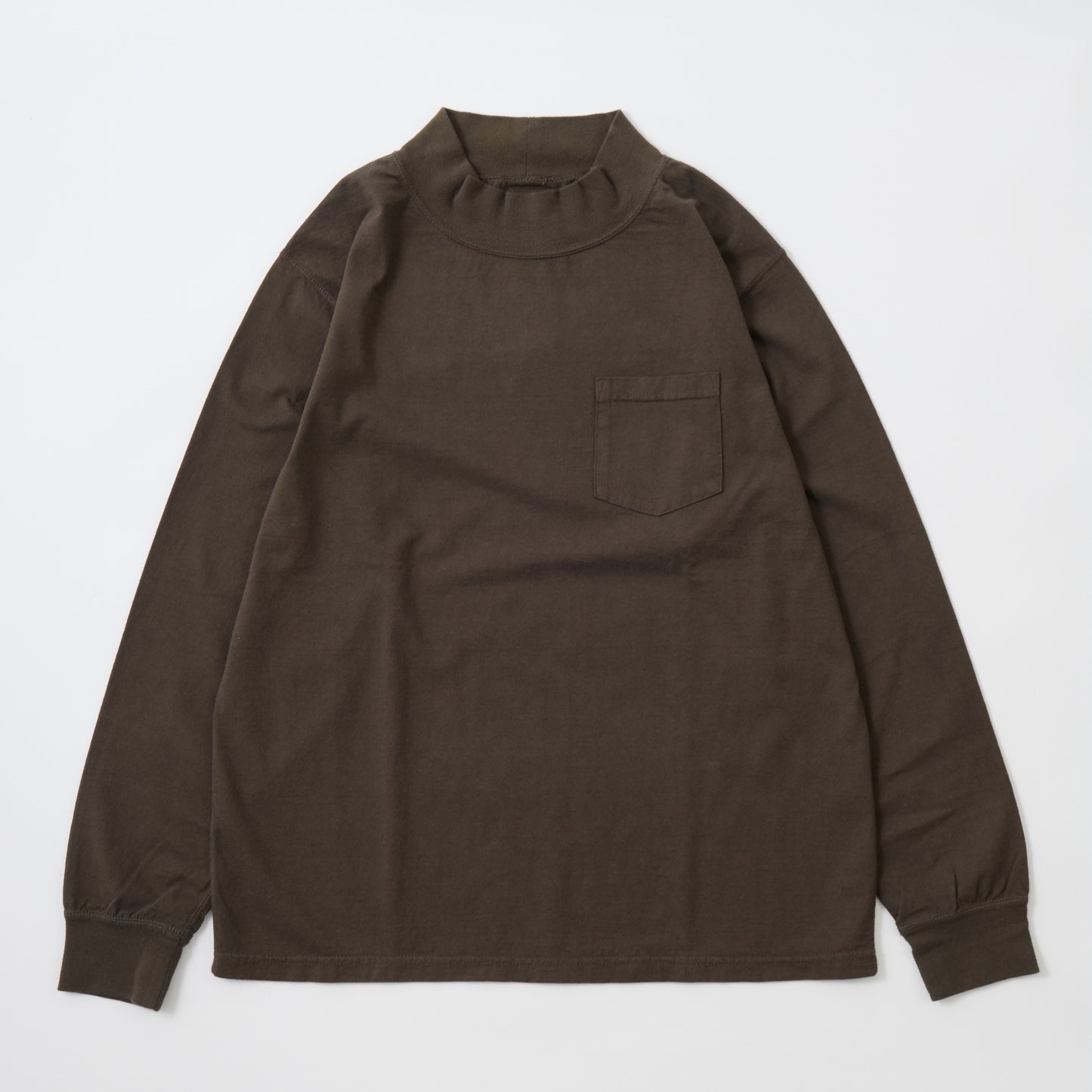 FELCO L/S MOCK NECK POCKET T 7oz 18 SINGLE JERSEY