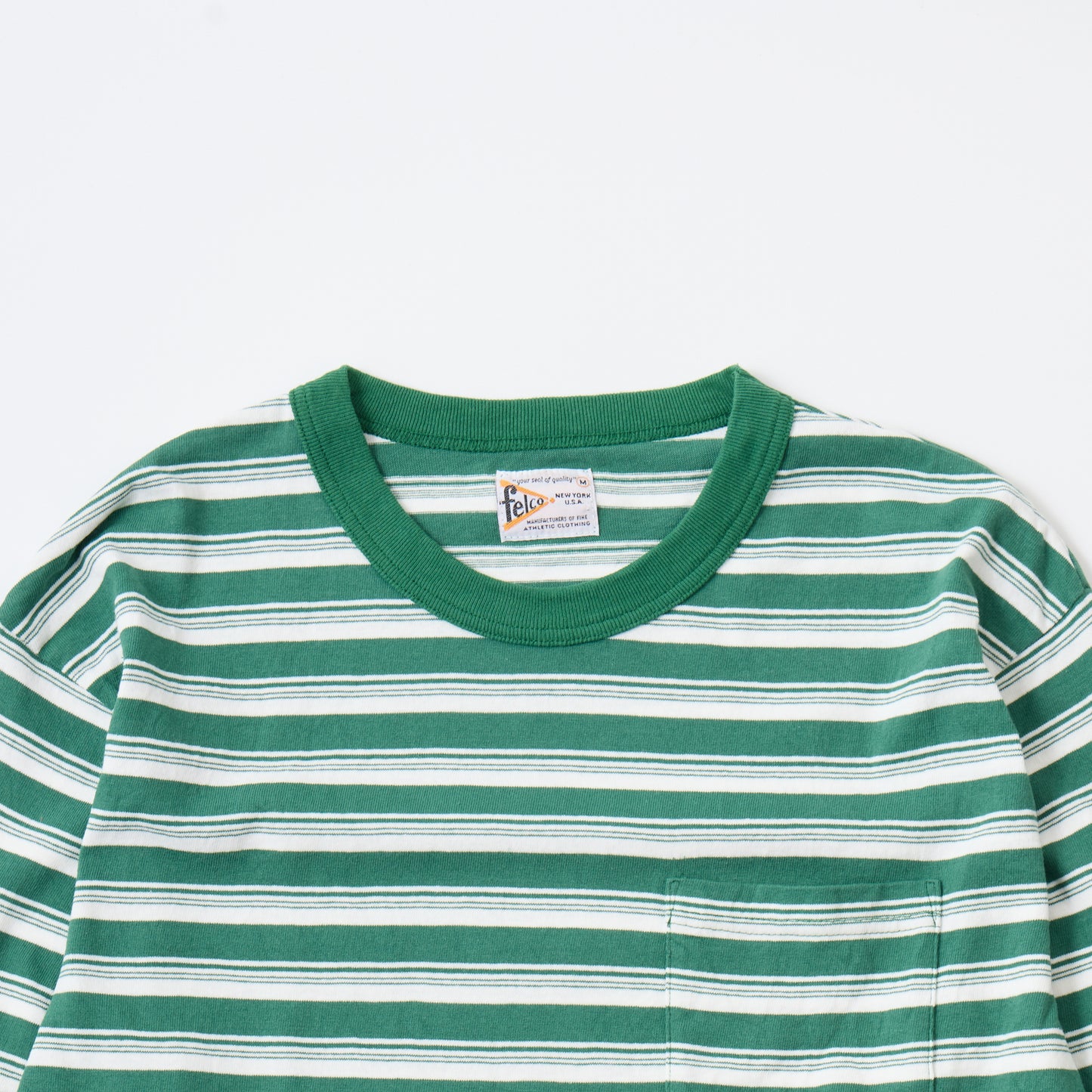 FELCO L/S BINDER NECK CREW STRIPE POCKET T AMERICAN DRY JERSEY STRIPE2