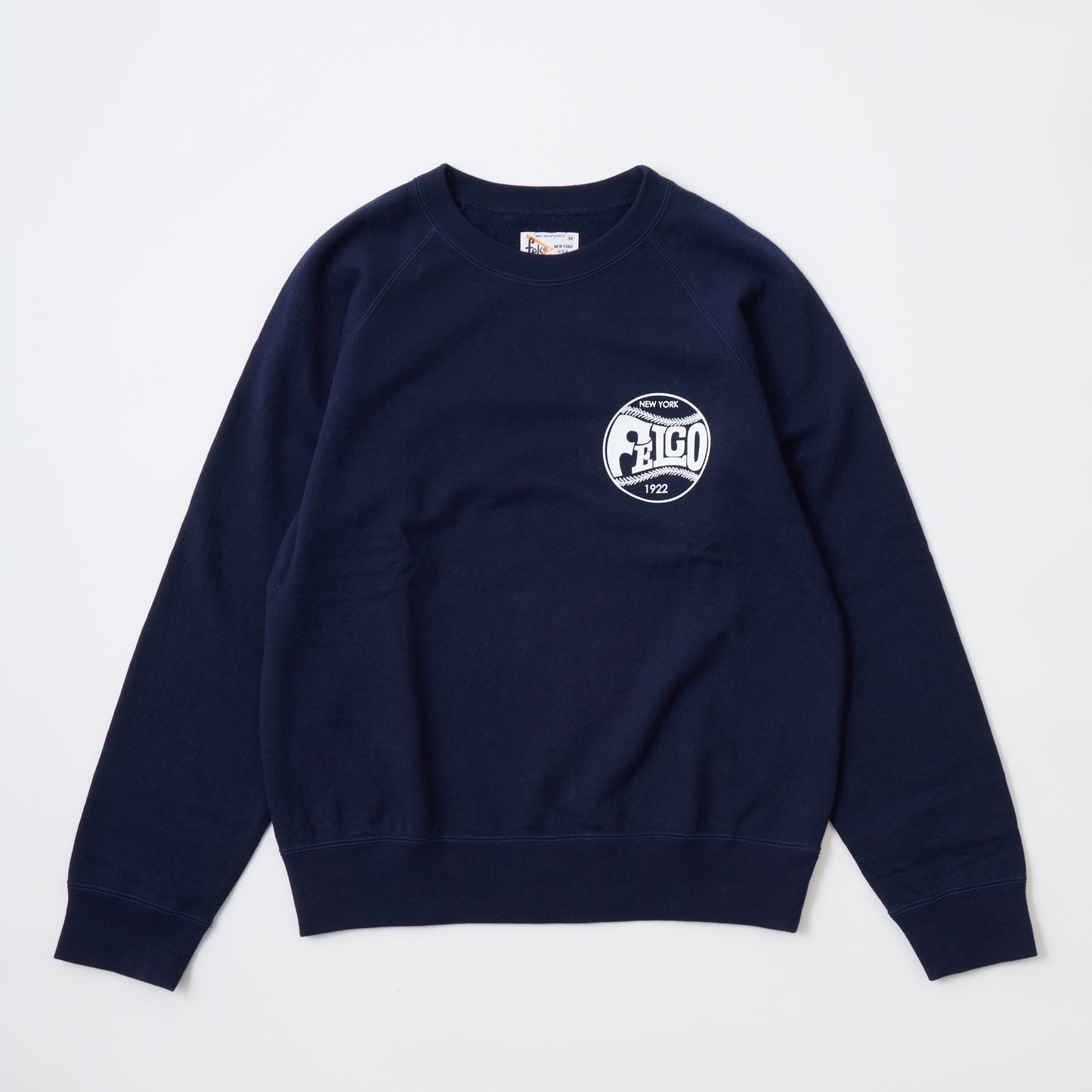 FELCO 12oz FRENCH TERRY RELAX FIT RAGLAN SWEAT W/PRINT FELCO1922