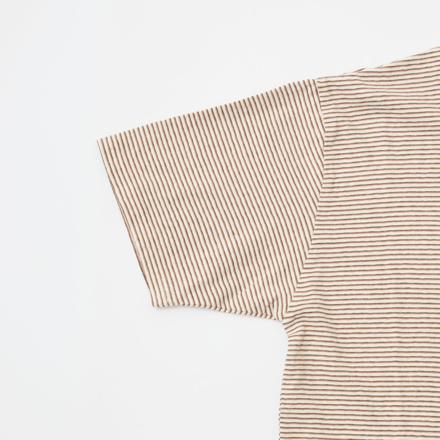 FELCO S/S MOCK NECK NARROW STRIPE POCKET TEE