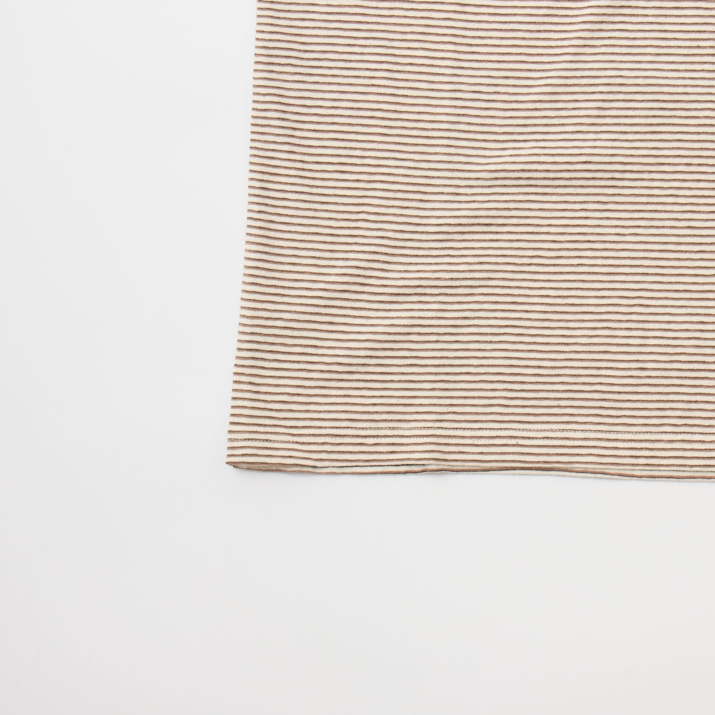 FELCO S/S MOCK NECK NARROW STRIPE POCKET TEE
