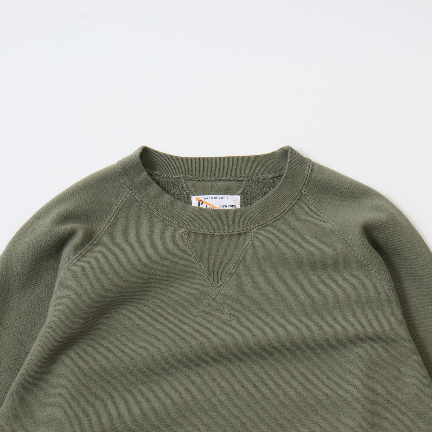 FELCO 12oz TERRY DOUBLE V GUSSET RAGLAN CREW SWEAT - 5 COLORS
