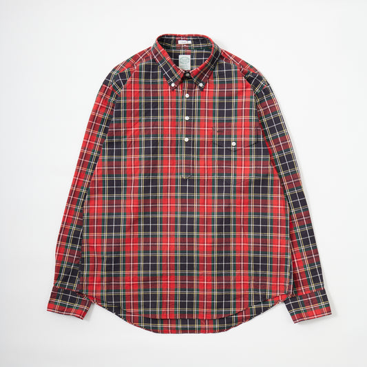 KEATON CHASE USA L/S CLASSIC FIT PULLOVER BD SHIRT TWILL CHECK - ROTAL STEWART2