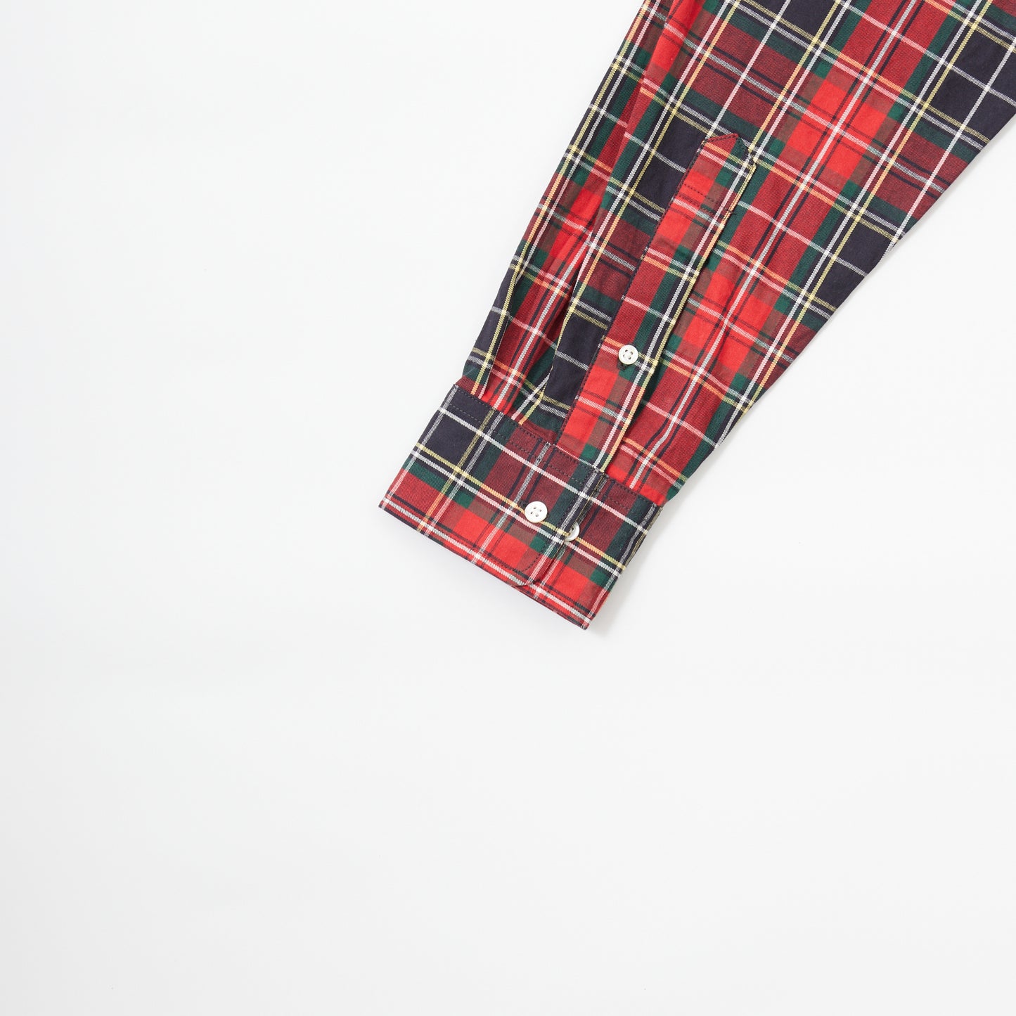 KEATON CHASE USA L/S CLASSIC FIT PULLOVER BD SHIRT TWILL CHECK - ROTAL STEWART2