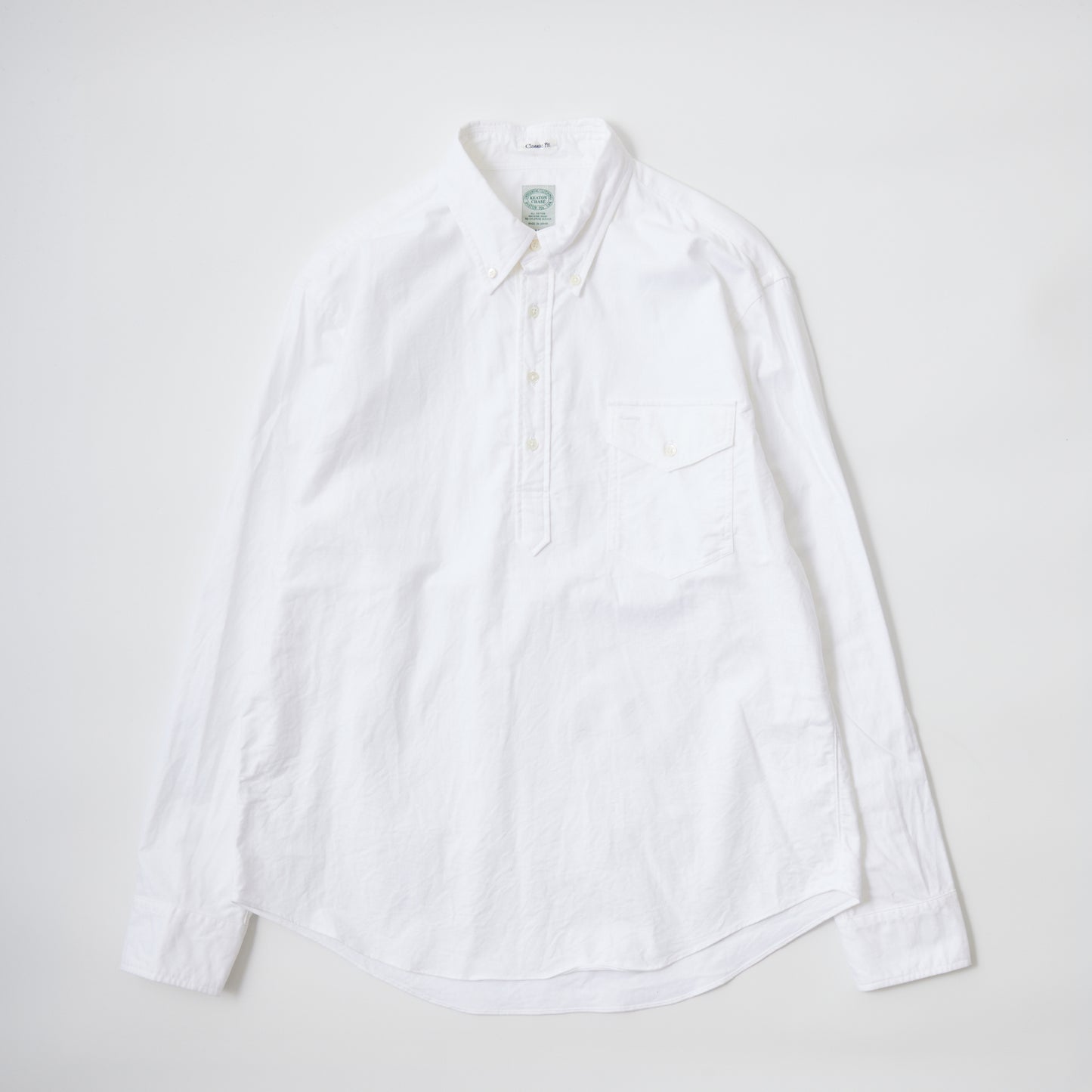 KEATON CHASE USA L/S CLASSIC FIT PULLOVER BD SHIRT PREMIUM OXFORD - 5 COLORS - KCU-214