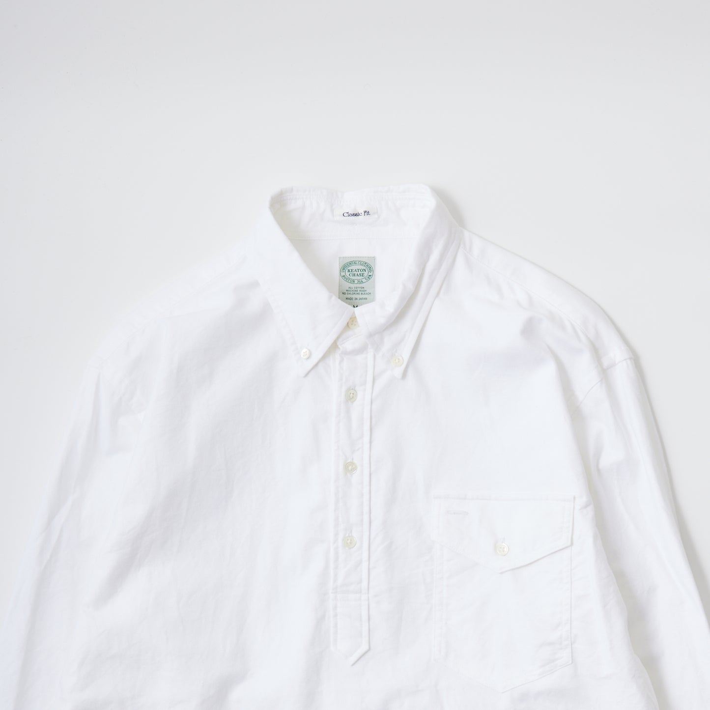 KEATON CHASE USA L/S CLASSIC FIT PULLOVER BD SHIRT PREMIUM OXFORD - 5 COLORS - KCU-214