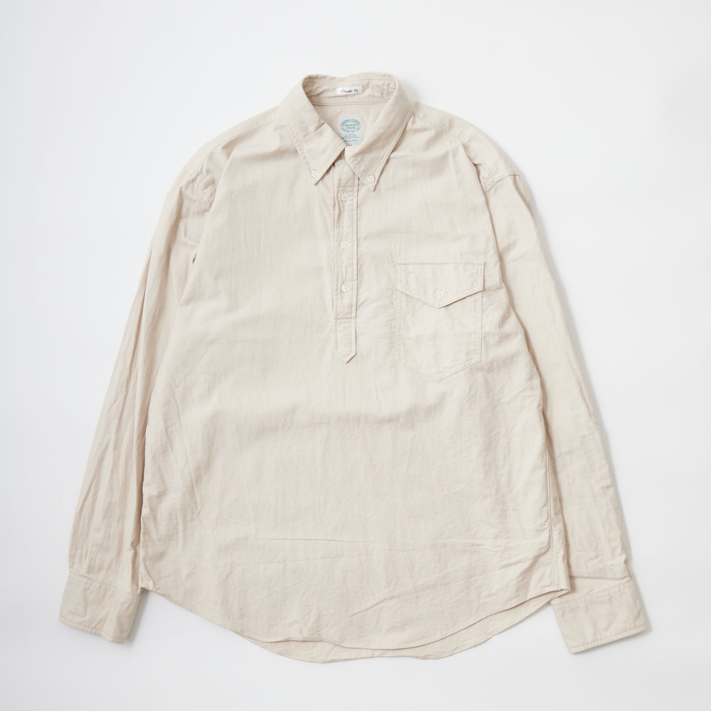 KEATON CHASE USA L/S CLASSIC FIT PULLOVER BD SHIRT PREMIUM OXFORD - 5 COLORS - KCU-214