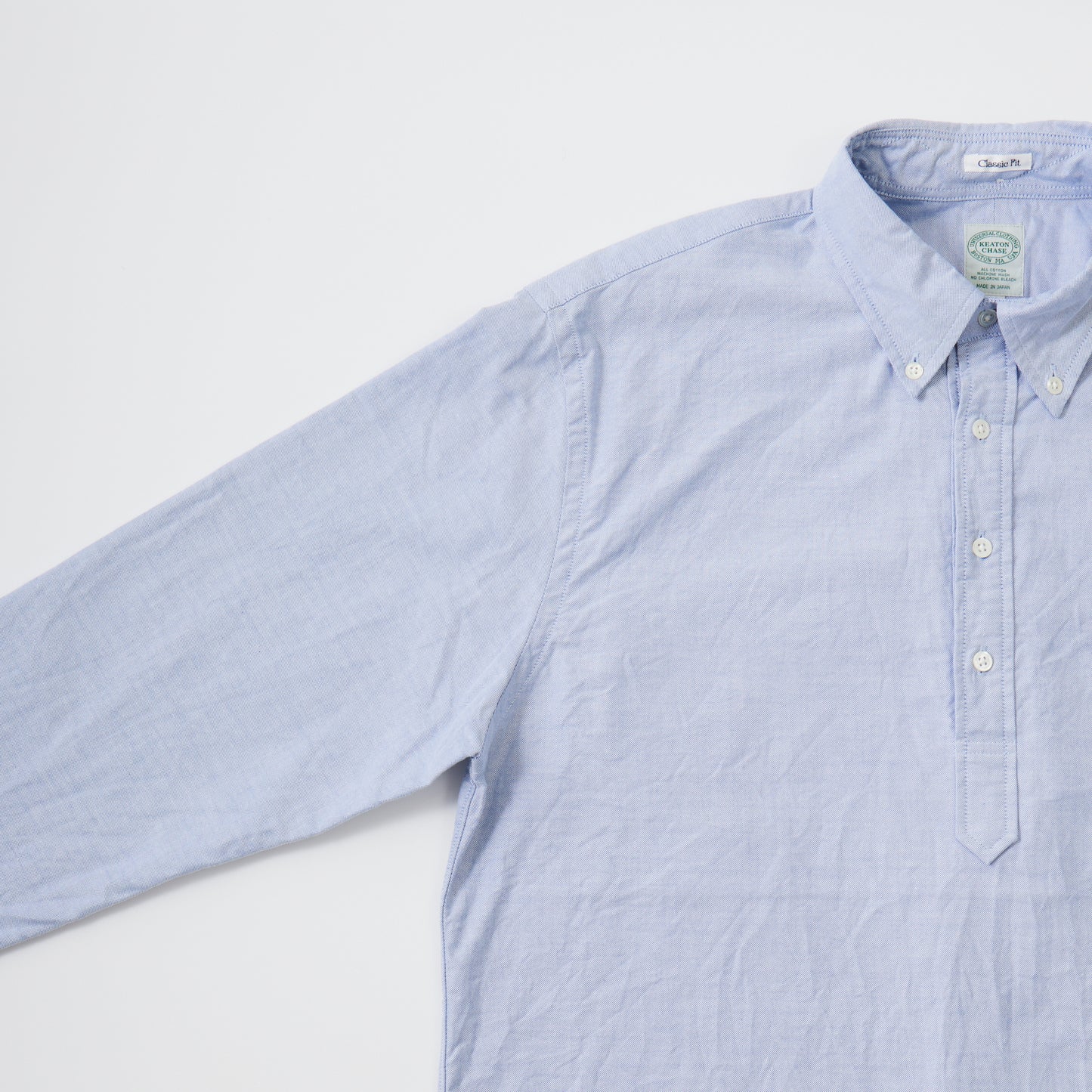 KEATON CHASE USA L/S CLASSIC FIT PULLOVER BD SHIRT PREMIUM OXFORD - 5 COLORS - KCU-214