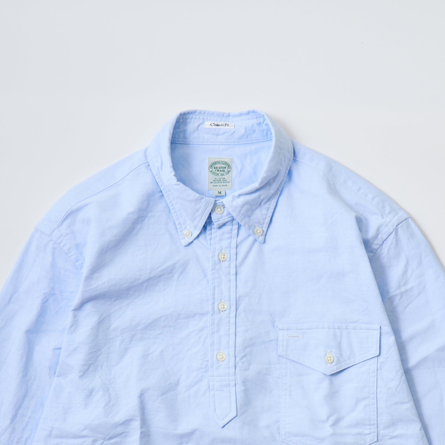 KEATON CHASE USA L/S CLASSIC FIT PULLOVER BD SHIRT PREMIUM OXFORD - 4 COLORS - KCU-214