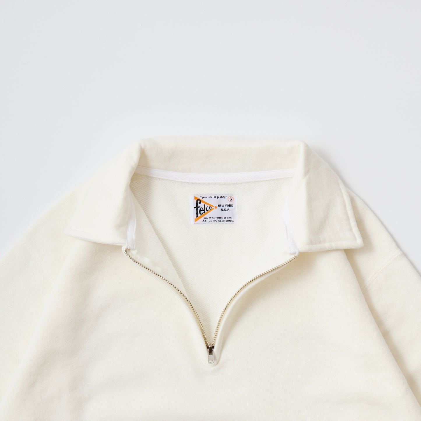 FELCO L/S HALF ZIP COLLAR SWEAT 10oz MD WEIGHT FRENCH TERRY - 14 COLORS