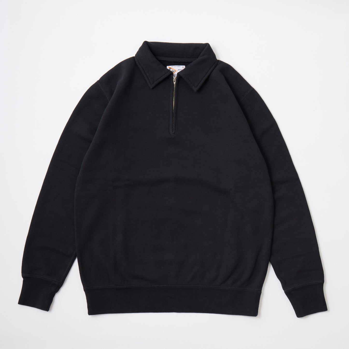 FELCO L/S HALF ZIP COLLAR SWEAT 10oz MD WEIGHT FRENCH TERRY - 14 COLORS