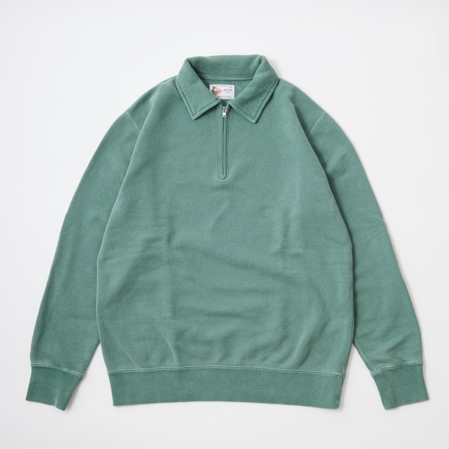 FELCO L/S HALF ZIP COLLAR SWEAT 10oz MD WEIGHT FRENCH TERRY - 14 COLORS