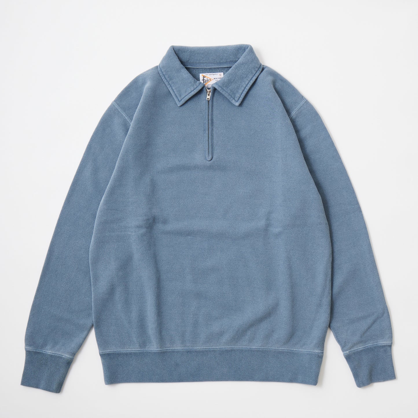 FELCO L/S HALF ZIP COLLAR SWEAT 10oz MD WEIGHT FRENCH TERRY - 14 COLORS