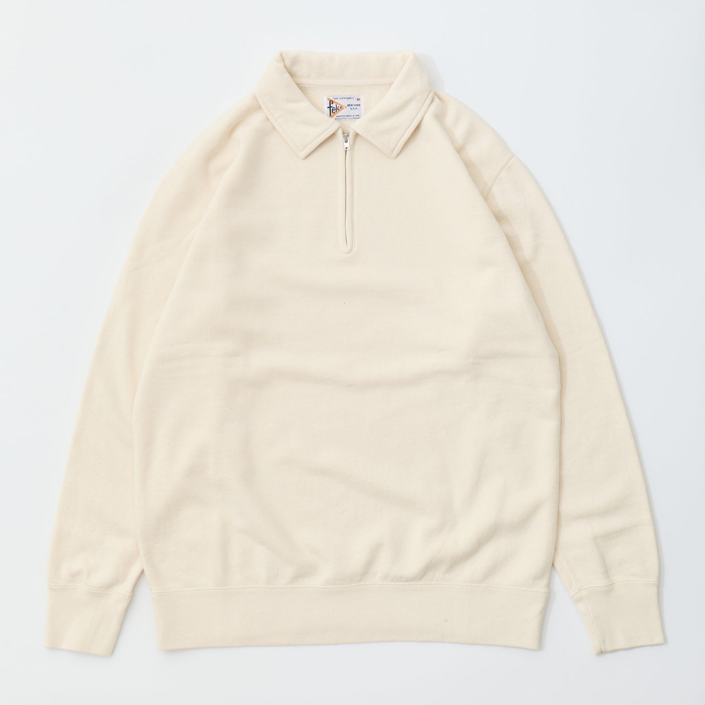 FELCO L/S HALF ZIP COLLAR SWEAT 10oz MD WEIGHT FRENCH TERRY - 14 COLORS
