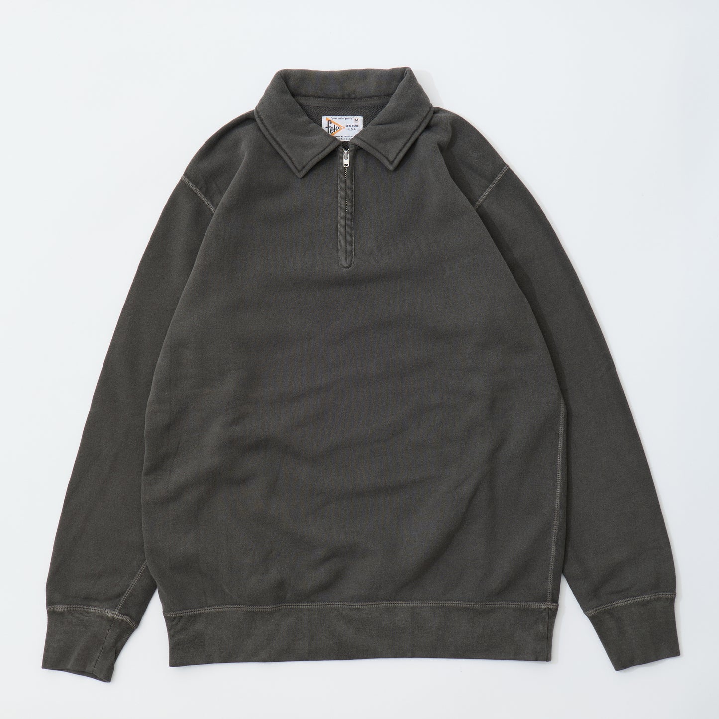 FELCO L/S HALF ZIP COLLAR SWEAT 10oz MD WEIGHT FRENCH TERRY - 14 COLORS