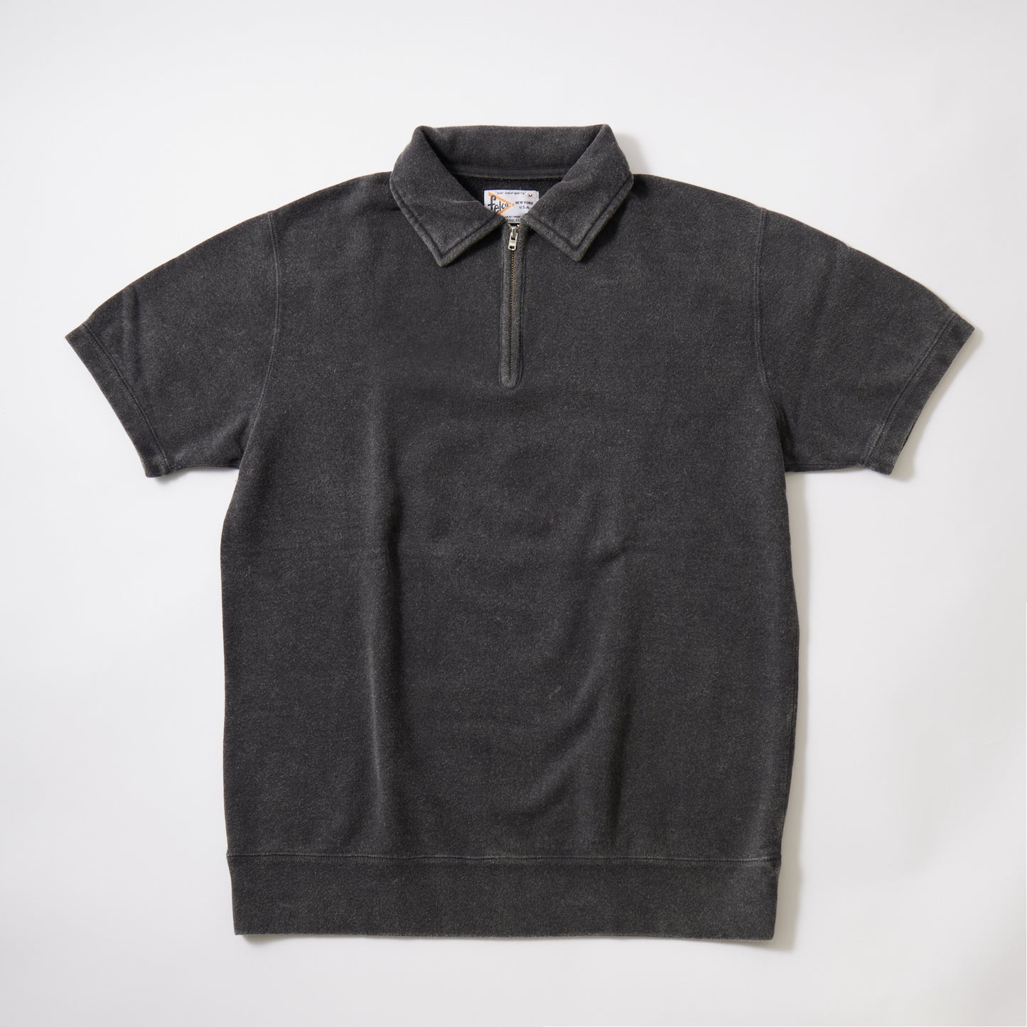 FELCO S/S HALF ZIP COLLARED SWEAT 10oz LT WEIGHT FRENCH TERRY - 13 COLORS