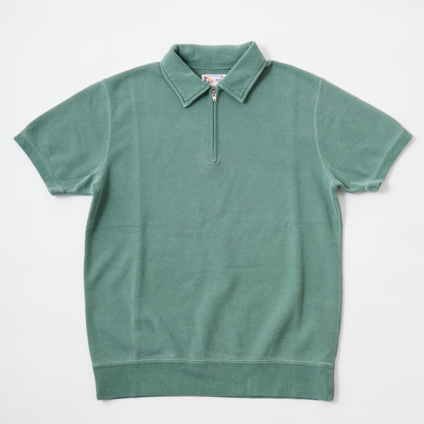 FELCO S/S HALF ZIP COLLARED SWEAT 10oz LT WEIGHT FRENCH TERRY - 8 COLORS