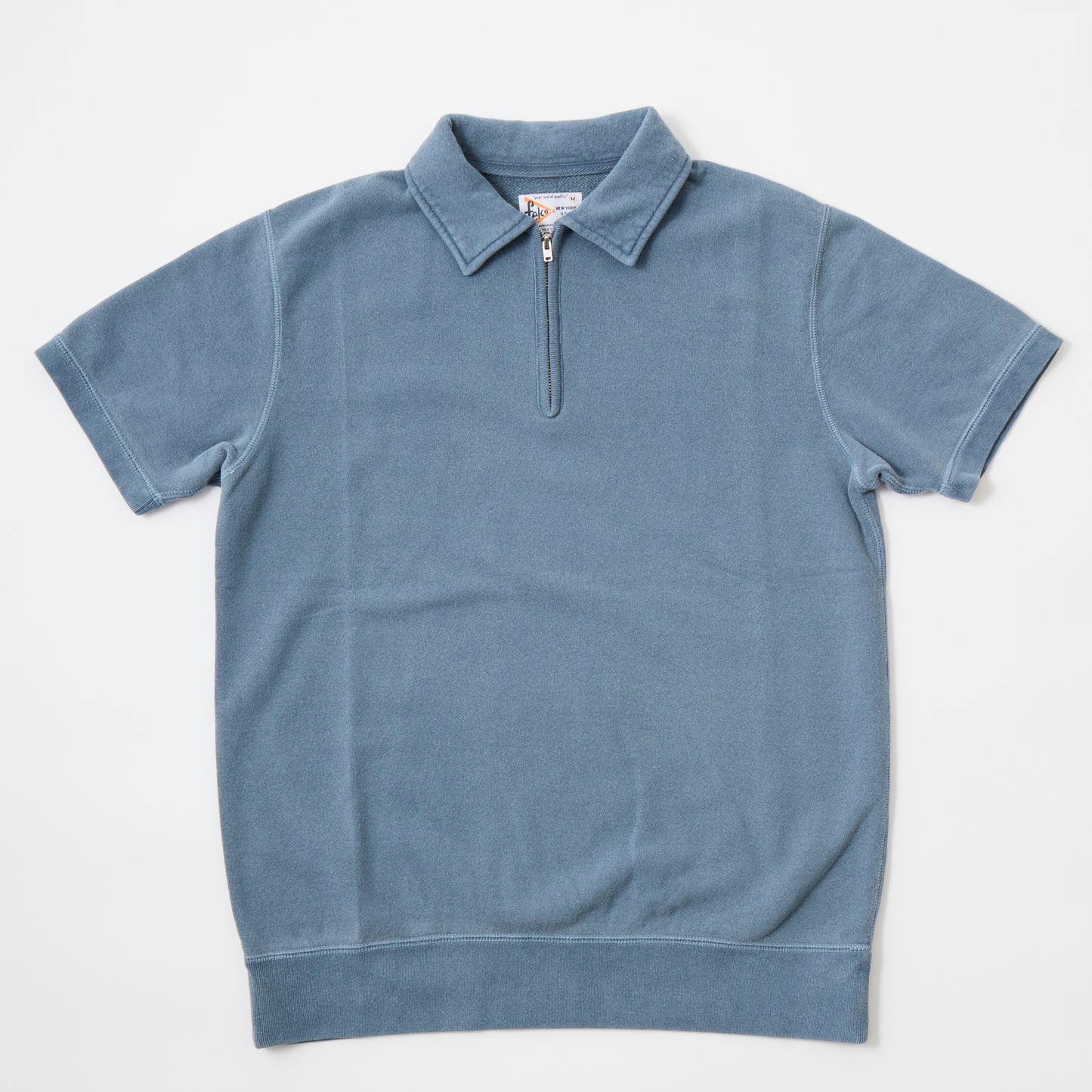 FELCO S/S HALF ZIP COLLARED SWEAT 10oz LT WEIGHT FRENCH TERRY - 8 COLORS
