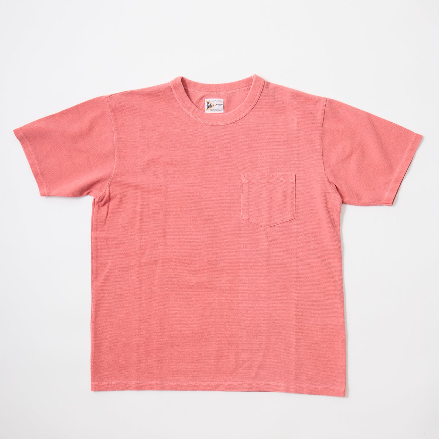 FELCO S/S PIQUE POCKET CREW-T 40/2 PIQUE