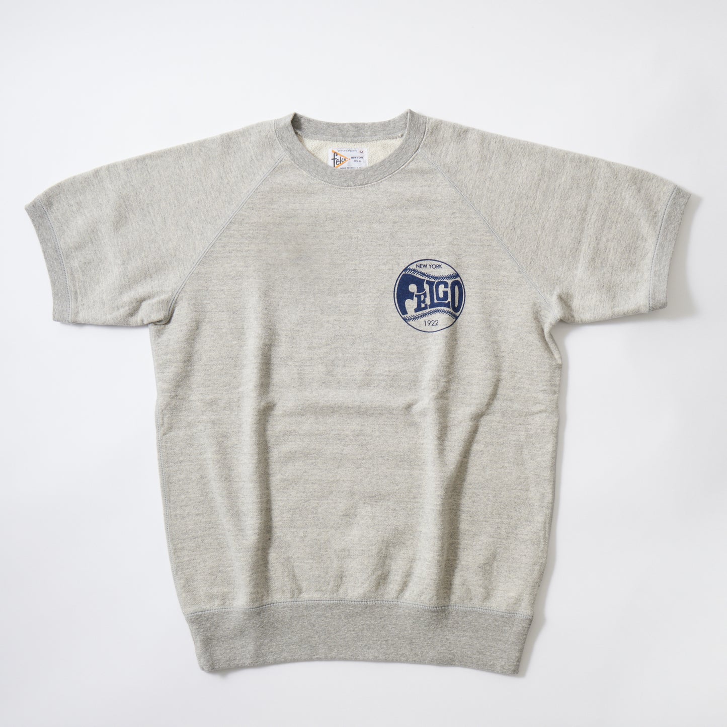 FELCO S/S CLASSIC FIT RAGLAN CREW SWEAT 10oz LT WEIGHT FRENCH TERRY W/PRINT FELCO1922 - 3 COLORS