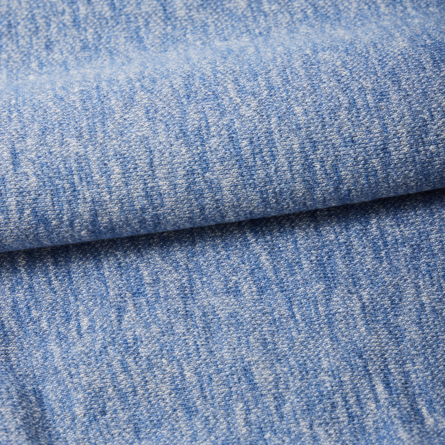 FELCO CLASSIC FIT L/S INVERSE WEAVE V GUSSET CREW SWEAT W/SLASH POCKET 16oz HEAVY WEIGHT TERRY - TWISTED BLUE