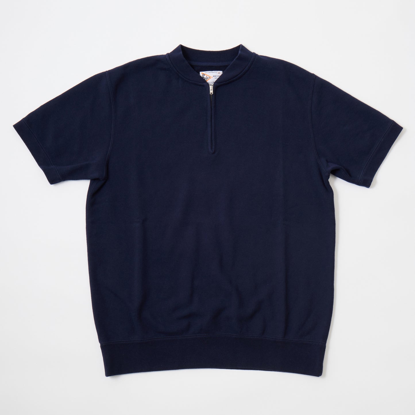 FELCO S/S ZIP BASEBALL NECK SWEAT 10oz LT WEIGHT FRENCH TERRY - 7 COLORS