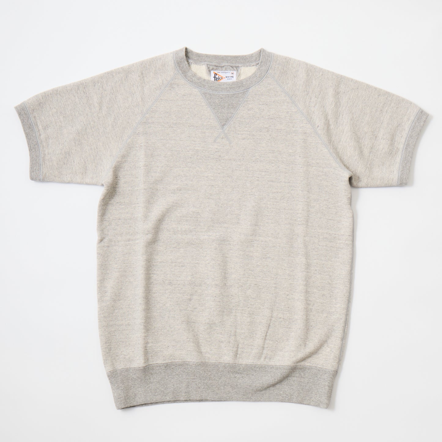 FELCO S/S CLASSIC FIT V GUSSET RAGLAN CREW SWEAT 10oz LT WEIGHT FRENCH TERRY - 4 COLORS