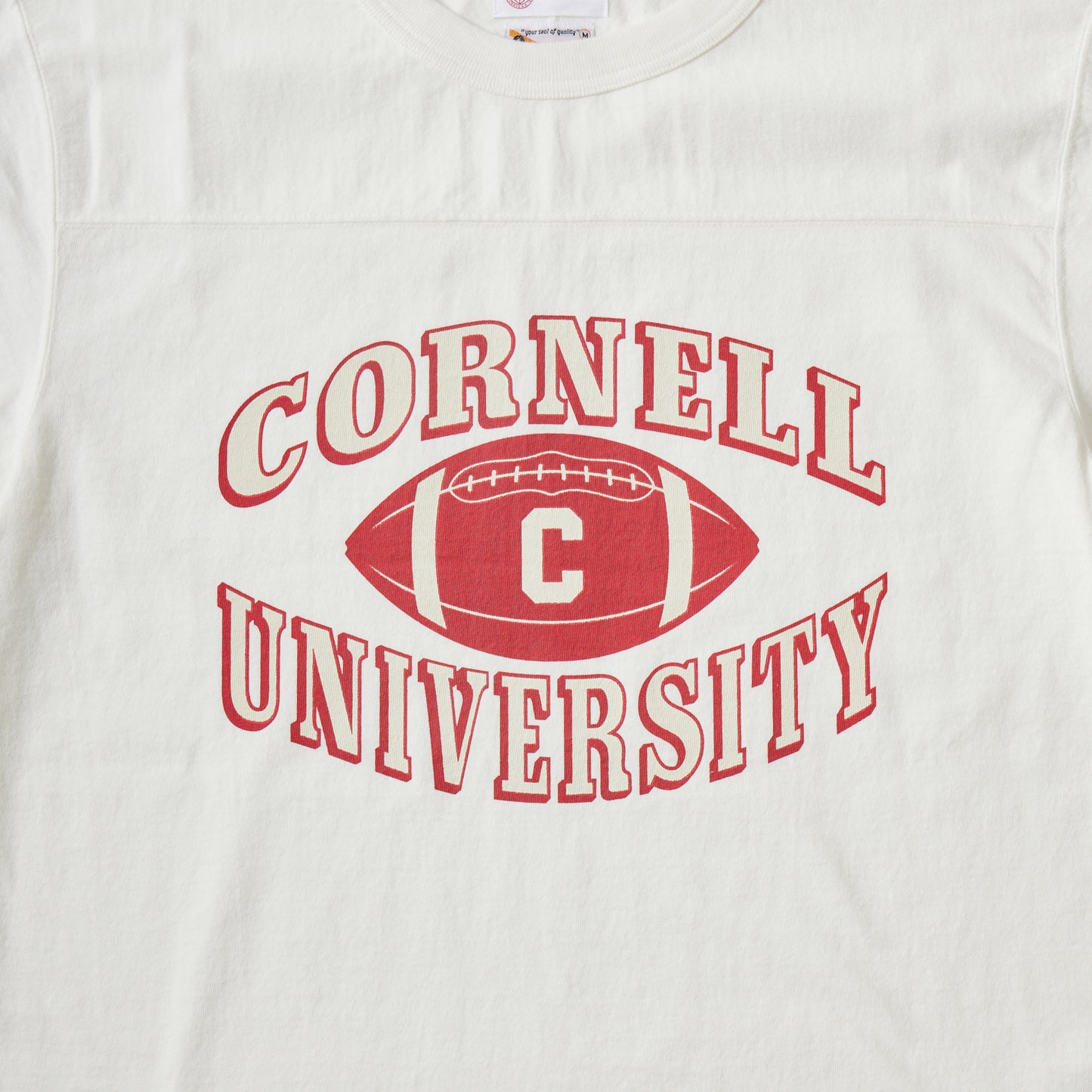 FELCO H/S FOOTBALL TEE -  CORNELL UNIVERSITY PRINT