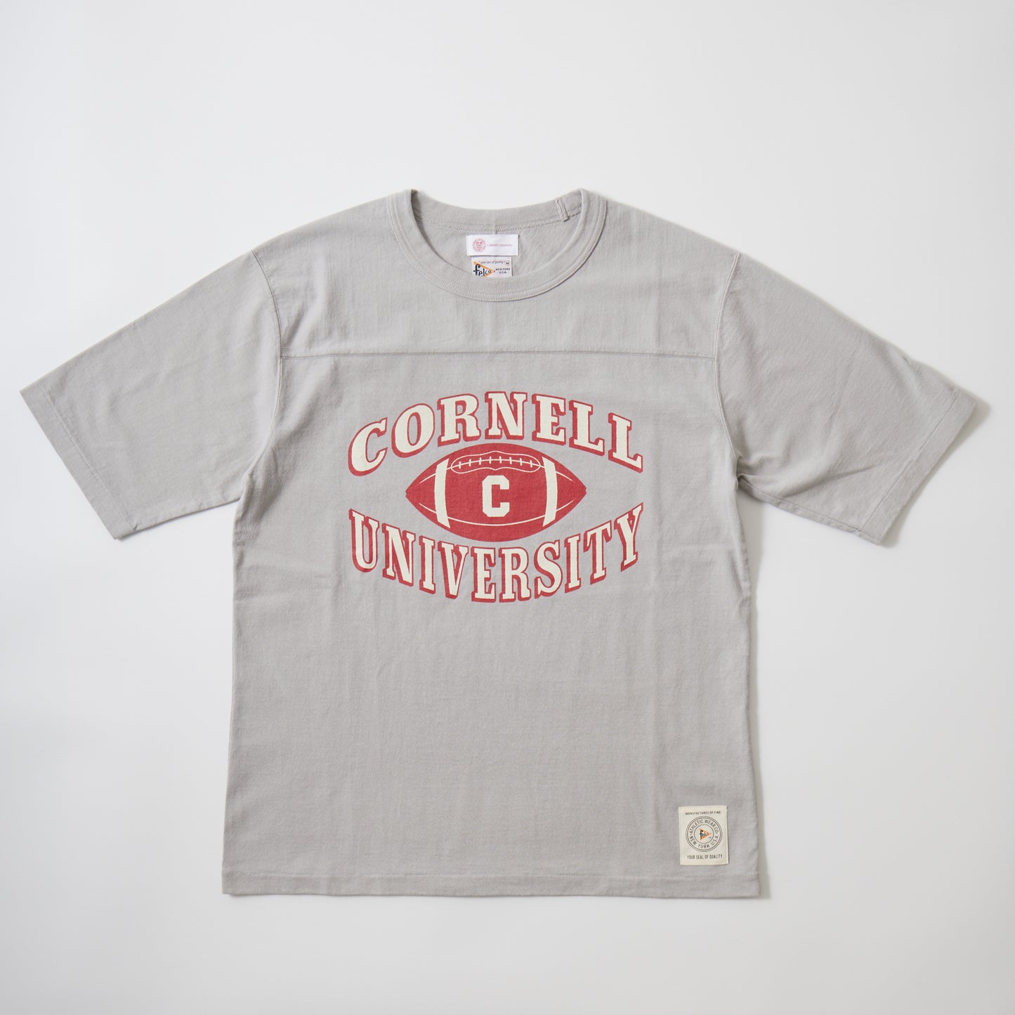 FELCO H/S FOOTBALL TEE -  CORNELL UNIVERSITY PRINT
