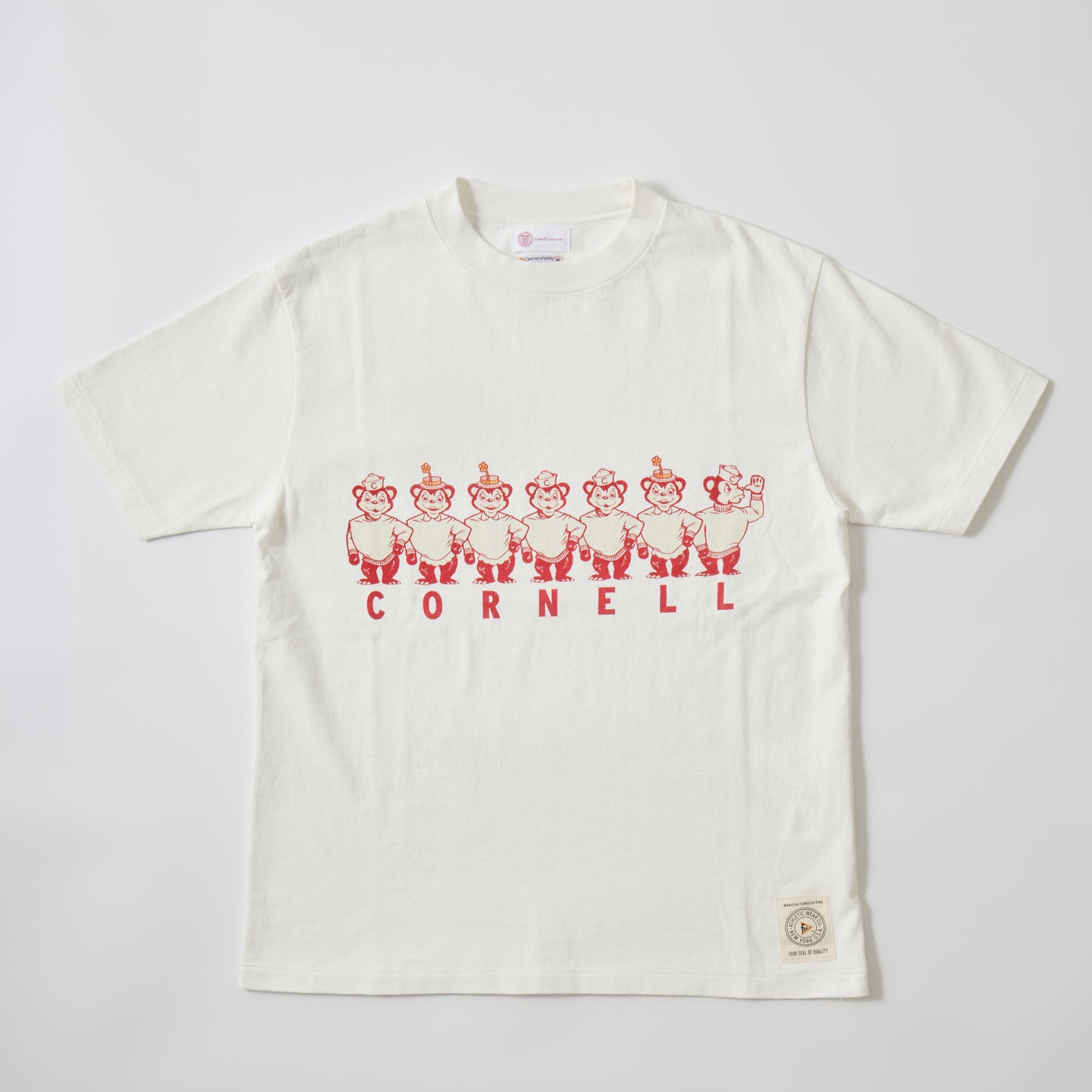 FELCO S/S HI CREW TEE - CORNELL UNIVERSITY BEARS PRINT