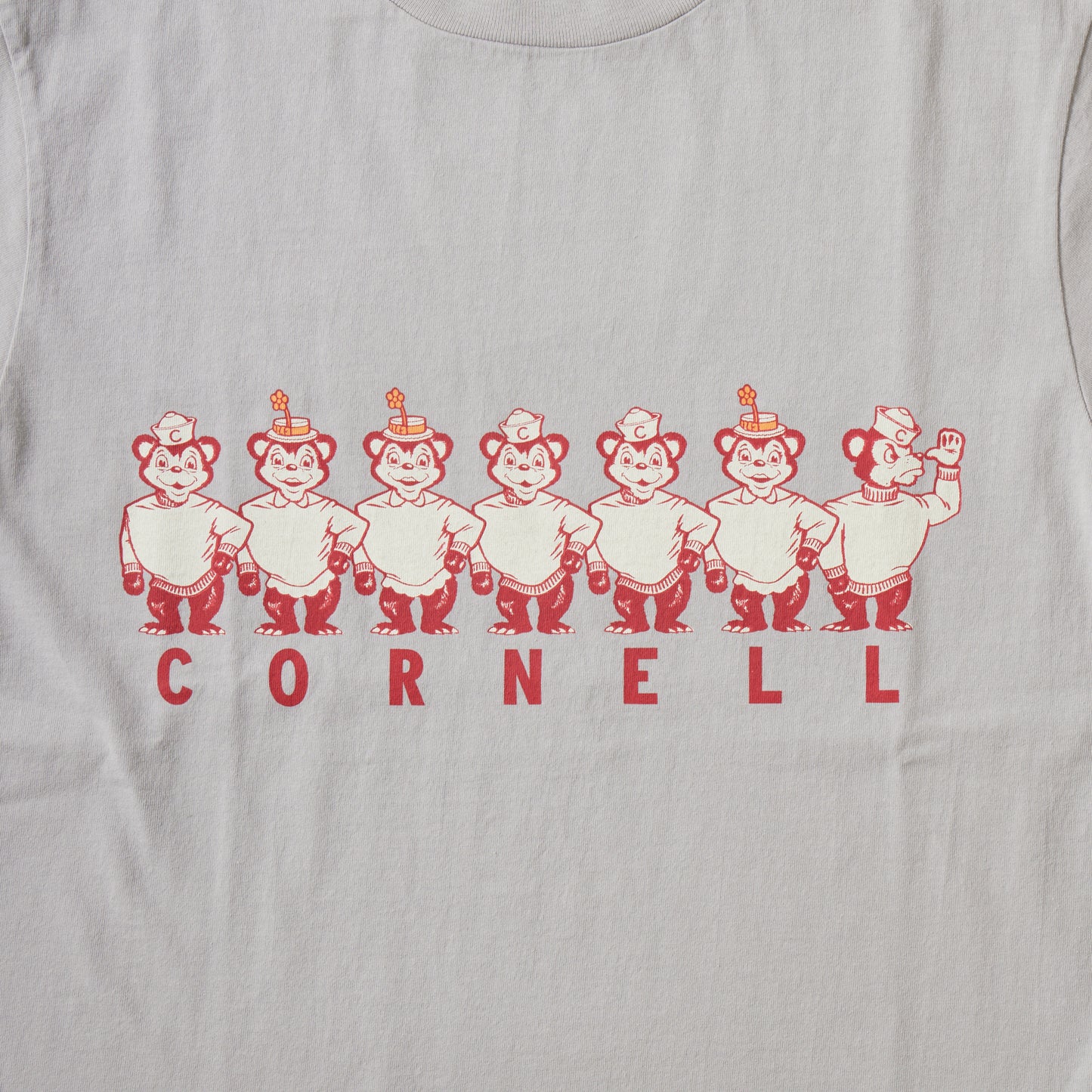 FELCO S/S HI CREW TEE - CORNELL UNIVERSITY BEARS PRINT