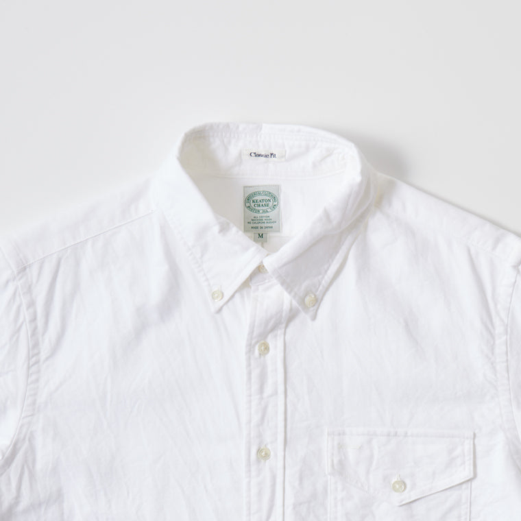 KEATON CHASE USA S/S CLASSIC FIT FULL OPEN BD SHIRT - PREMIUM OXFORD